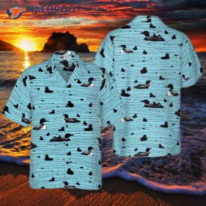 duck patterned hawaiian shirt 0