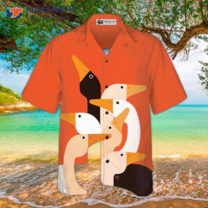 ducks on an hawaiian art shirt 2