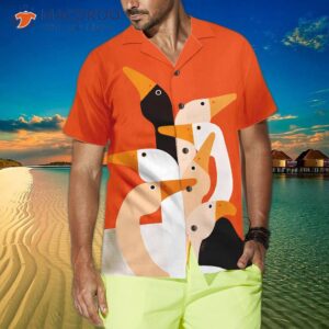 ducks on an hawaiian art shirt 3