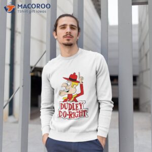 dudley do right rocky and bullwinkle red shirt sweatshirt 1