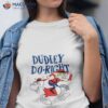 Dudley Riding Horse Backwards Rocky And Bullwinkle Shirt
