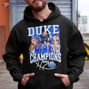 duke blue devils acc tournament champions 2023 signatures shirt hoodie