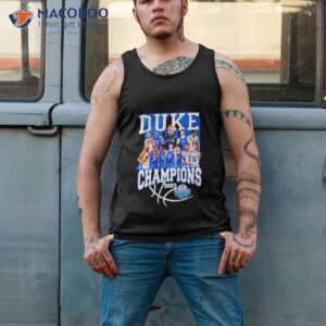 duke blue devils acc tournament champions 2023 signatures shirt tank top 2