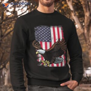 eagle 4th of july usa flag american patriotic shirt sweatshirt