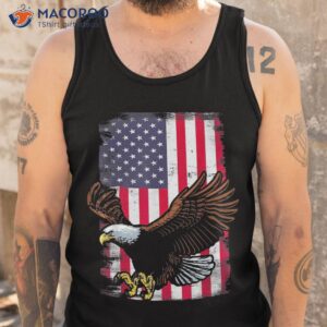 eagle 4th of july usa flag american patriotic shirt tank top