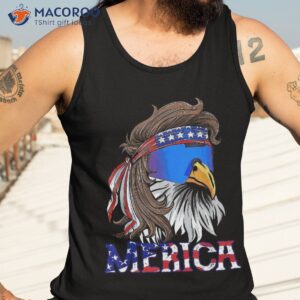 eagle mullet sunglasses merica 4th of july usa american flag shirt tank top 3