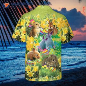 easter bunny hawaiian shirt button up shirt for and cool gift 1