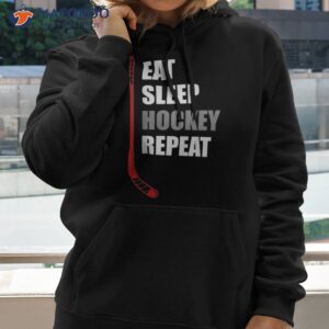 Eat Sleep Hockey Repeat Funny Shirt