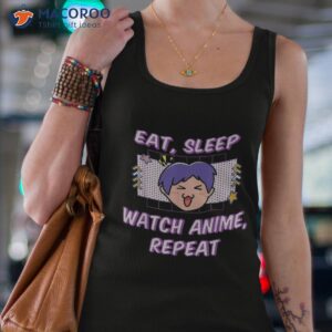 eat sleep watch anime repeat funny weeb lover present shirt tank top 4