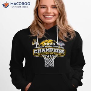 ecu pirates 2023 acc womens basketball conference tournament champions locker room shirt hoodie 1