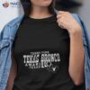 Eddie Kingston Wearing Terry Fund Texas Bronco Amarillo Texas Shirt