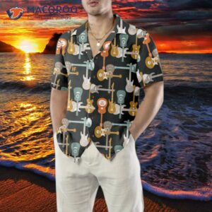 electric guitar and hawaiian shirt 0
