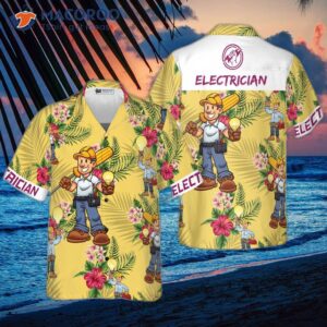 electrician s hawaiian shirt 0