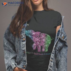 Elephant With Flower Metastatic Breast Cancer Awareness Shirt