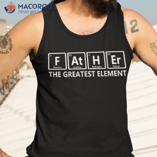 Elet Dad Chemist Than Your Average Father Periodic Table Shirt