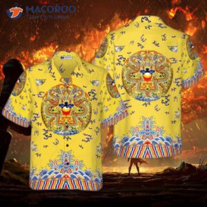 emperor chinese dragon royalty hawaiian shirt 0