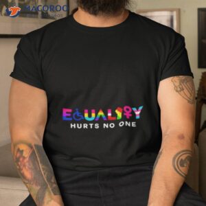 Equality Hurts No One Lgbt Pride Shirt