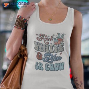 er nurse 4th of july red white blue ed crew emergency shirt tank top 4