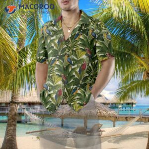 exotic parrots tropical leaves and a hawaiian shirt 1
