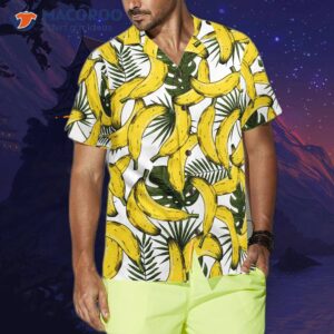 Hula Skull Pineapple Tropical Yellow Hawaiian Short Sleeve 