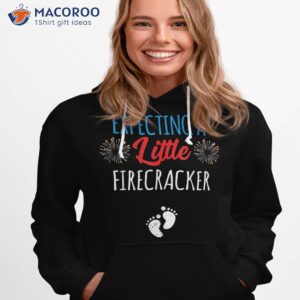 expecting a little firecracker new mom 4th of july pregnancy shirt hoodie 1