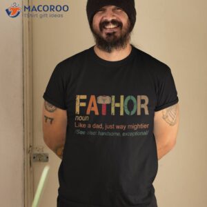 Fa-thor Like Dad Just Way Mightier Hero Fathers Day Shirt