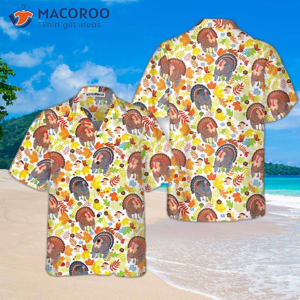 Fall For Thanksgiving Turkeys Hawaiian Shirt, Funny Gobble Gift Day Fall For Thanksgiving Turkeys Hawaiian Shirt, Funny Gobble Gift Day
