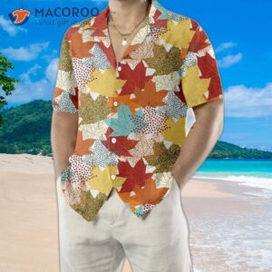 fall maple leaf hawaiian shirt autumn vibe thanksgiving unique gift for day 1