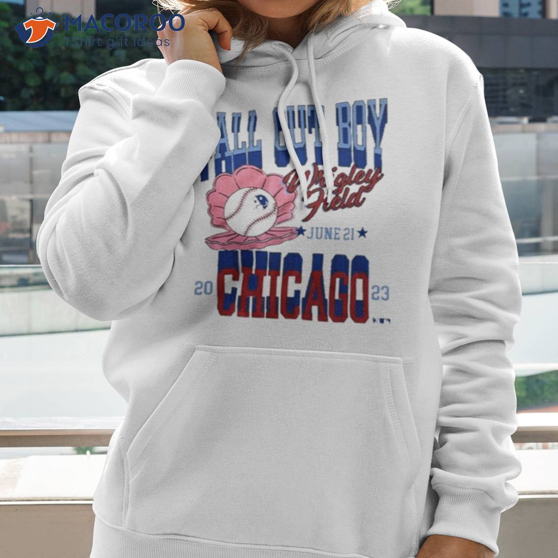 Grey Wrigley Field Crewneck Sweatshirt