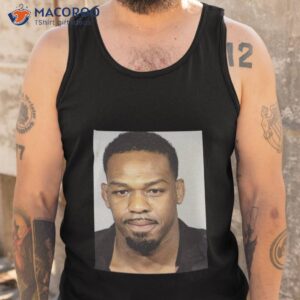 fans wearing jon jones mugshot shirt tank top