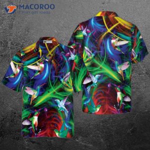 fantasy hummingbird hawaiian shirt 0