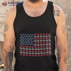 farmer tractors arrange into american flag 4th of july shirt tank top