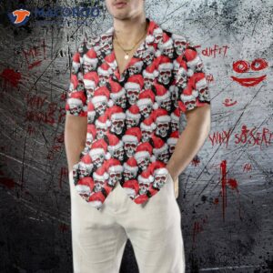 fashionable christmas skulls hawaiian shirt cool shirt 3