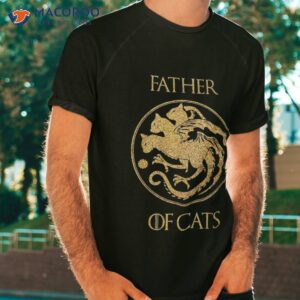 father of cats shirt cat dad daddy tshirt
