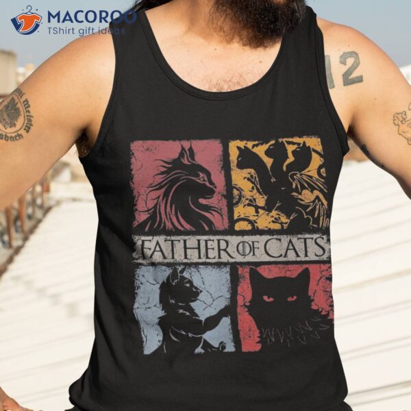 Father Of Cats Shirt – Cat Lovers Dad Fabulous