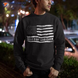father s day best cat dad ever with us american flag shirt sweatshirt