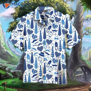 father s day dad things blue hawaiian shirts 1