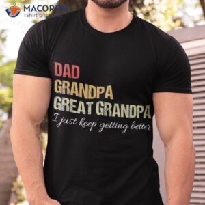 Fathers Day Gift From Grandkids Dad Grandpa Great Shirt