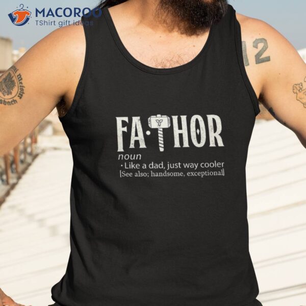 Fathers Day Gift Idea Viking Thor Dad T Shirt