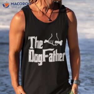 fathers day the dog father funny movie pun fur papa daddy shirt tank top