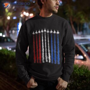 fighter jets airplane american flag 4th of july celebration shirt sweatshirt