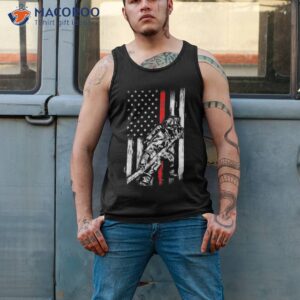 firefighter american flag for us fireman shirt tank top 2