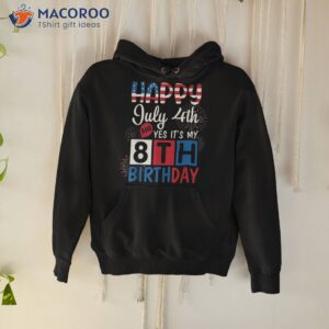 firework happy july 4th yes it s my 8th birthday 8 years old shirt hoodie