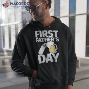 first father s day gift beer baby bottle daddy 2023 dad joke shirt hoodie 1