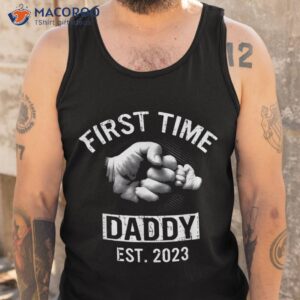 first time daddy new dad est 2023 shirt fathers day gift t tank top