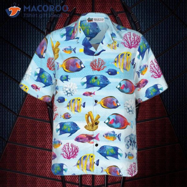 Fish And Coral Hawaiian Shirt