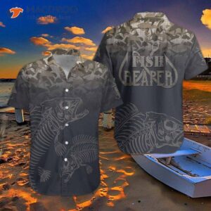 fish reaper skull skeleton hawaiian shirt 0