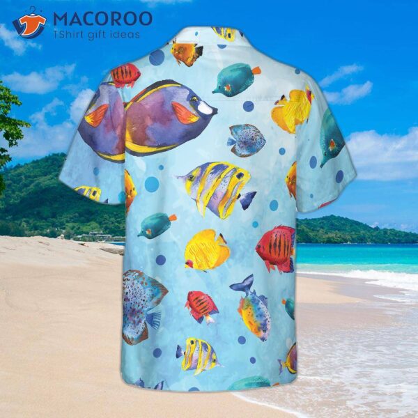 Fish Watercolor Pattern V2 Hawaiian Shirt