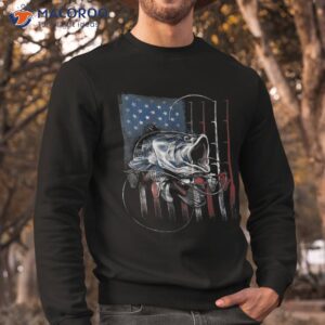 fishing american flag vintage tshirt usa bass fisherman gift sweatshirt