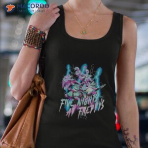 five nights at freddys security breach glow in the dark lightning shirt tank top 4